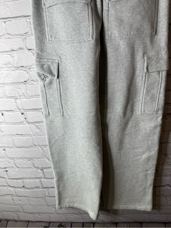 Womens TNA sweat fleece gray Cargo Sweatpants - Comfortable Everyday Joggers - Image 5
