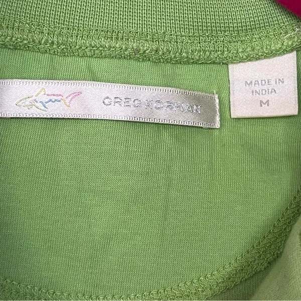 Greg Norman Green Packers Pullover Top Size M - Image 5