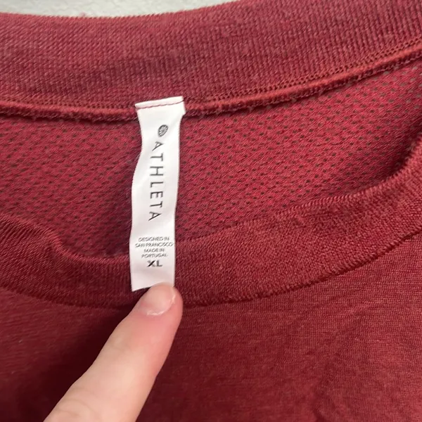 Athleta Red Fitted Tank Top - Image 2