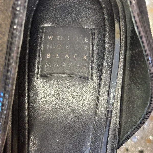 White House Black Market‎ Glossy Black Pumps - Image 3