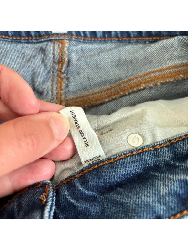 Loft Rivete NWOT Women's Relaxed Straight Mid Rise Jeans Size 32 - Image 5