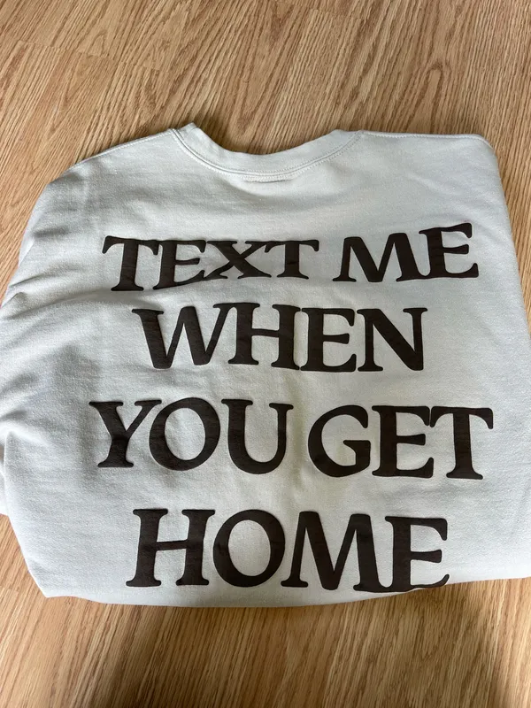 Lonely Ghost Crewneck Text Me When You Get Home - Image 3