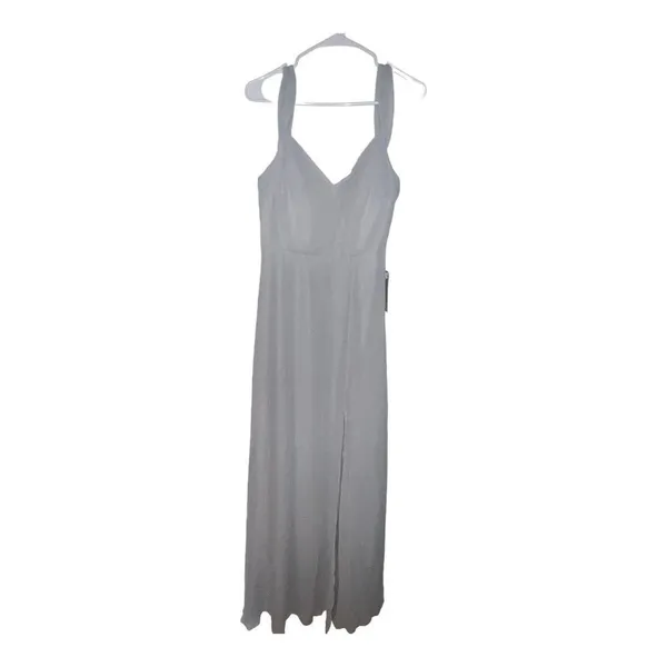NWT Birdy Grey Devin Chiffon Convertible Maxi Dress Dove‎ Gray Women’s Size Med - Image 3