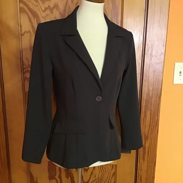 Vintage 90s Polyester Blazer | 70s Inspired Tailored Jacket Classic Fit - Image 5