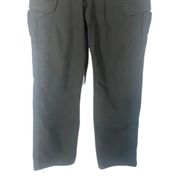 5.11 Tactical Women’s Black Cargo Work Pants Durable Cotton Blend Size 8 - Image 4