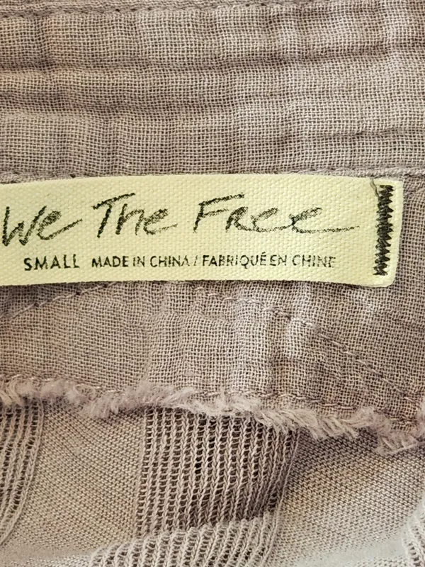 We The Free Light Purple Tonal Stripe Shirt Size Small - Image 8