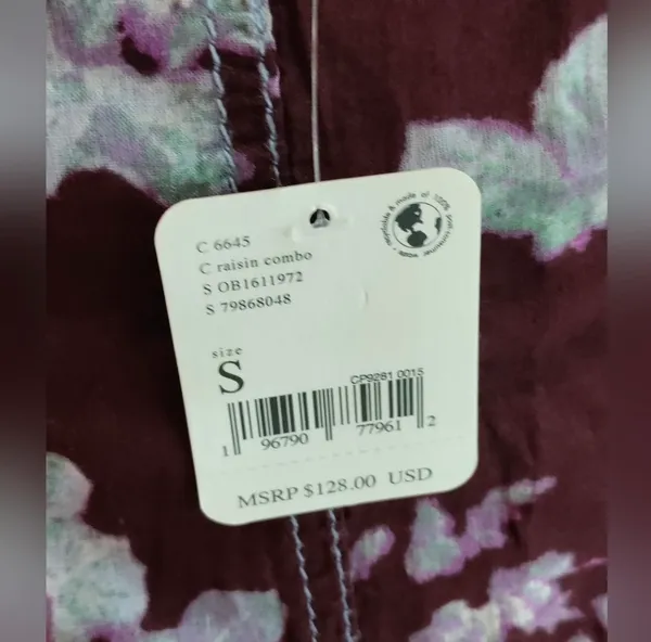 Free People Dress - Sully Dress in Raisin Combo - Size S - Image 3