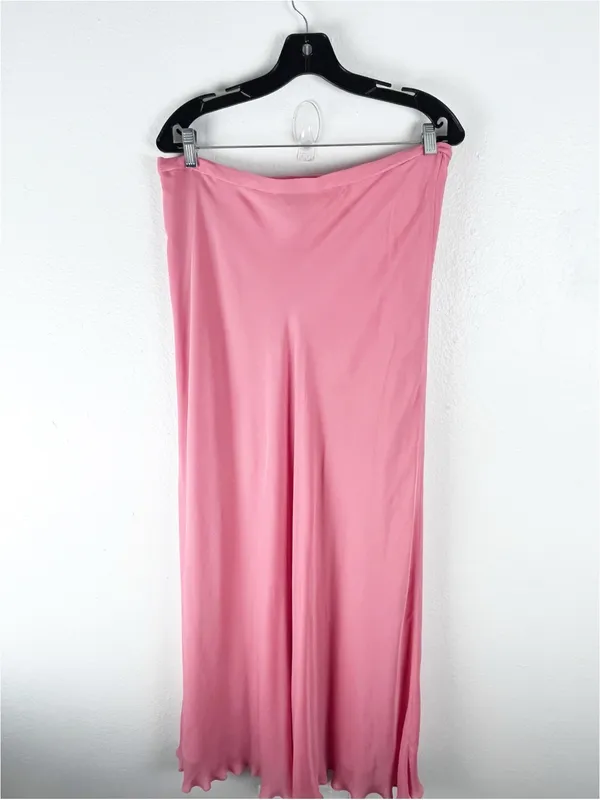 ADRIANNA PAPELL 100% Silk 2 Piece Beaded Shoulder Padded Top Maxi Skirt Size 16 - Image 10
