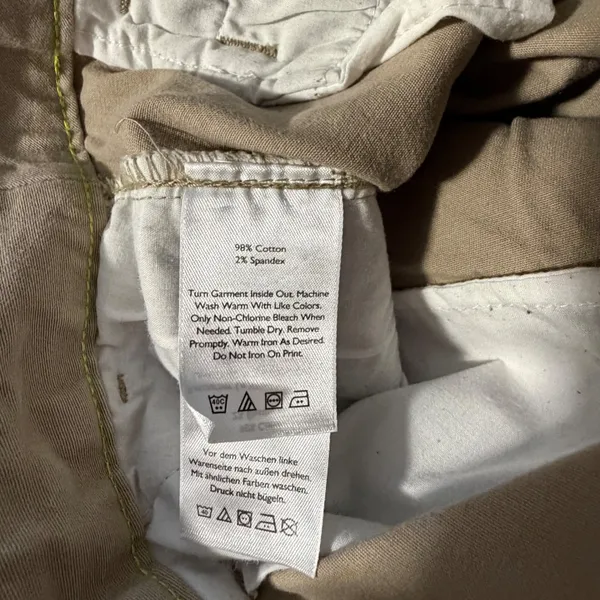 Eddie Bauer Women 10 Boyfriend Chino Pants Tan Khaki Straight Leg Cotton Stretch - Image 4