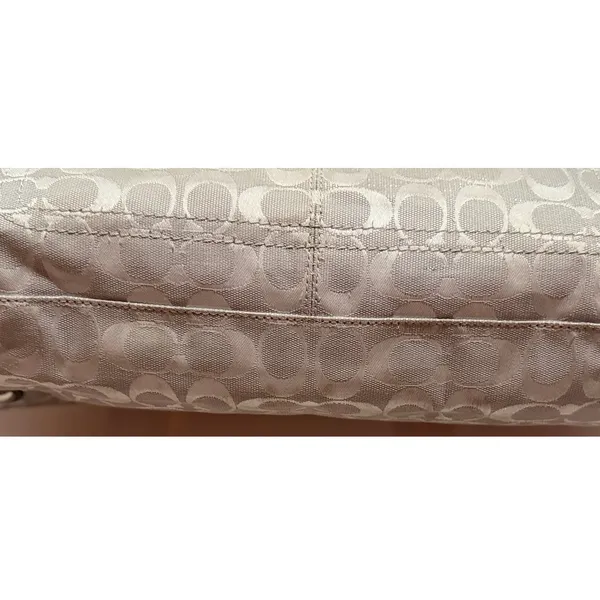 Coach Brooke Jacquard Satchel/Handbag Gray Silver Est 1941 L 10752 - F15533 - Image 3