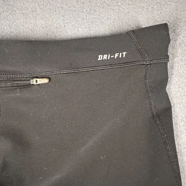 Nike Womens L Black Just Do It Spell Out Cycling Shorts Drawstring‎ Pockets - Image 8