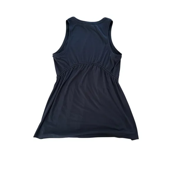 Athleta Air Out Cinch‎ Tank Top Womens Medium Black Activewear Lounge Yoga Tunic - Image 8