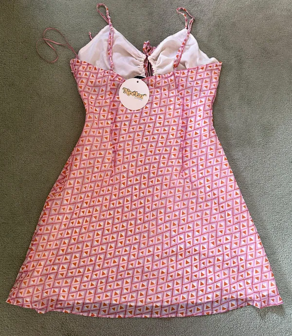 Nectar Clothing Geometric Print Cutout Dress - Image 2