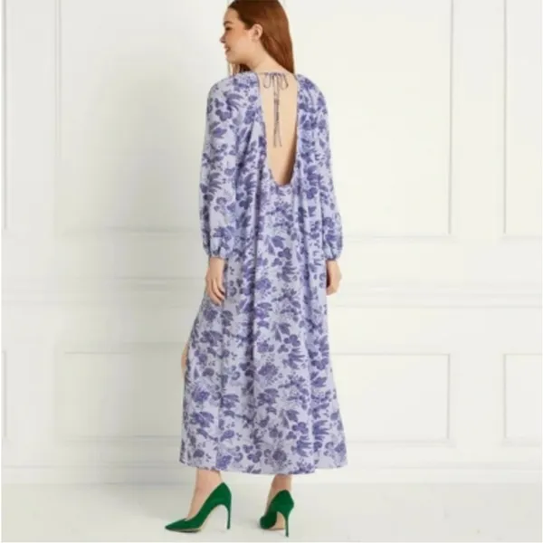 Hill house the Simone dress lilac Sz Large - Image 3