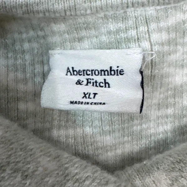Abercrombie & Fitch Women Green Marled Ribbed V-Neck Bodycon Midi Dress XLT Tall - Image 2