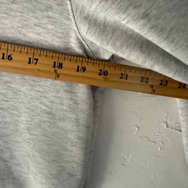 Athletic Works Womens Light Heather Gray Quarter‎ Zip Pullover Sweatshirt - Image 6
