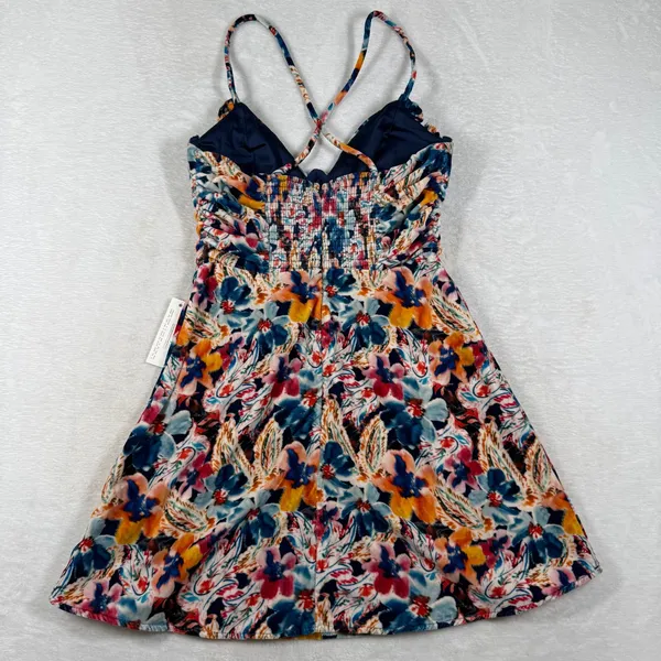 For Love & Lemons Floral Velvet Ruched Mini Dress Multicolor Small NWT - Image 14
