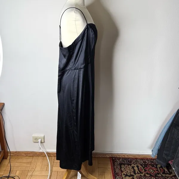Abercrombie Black Satin Camille Maxi Dress NWT XXL - Image 7