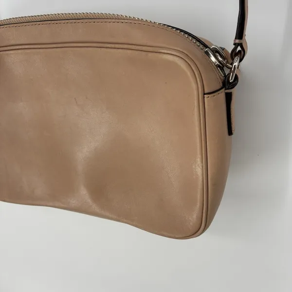 Coach Legacy Flight Bag Crossbody Tan Leather Chain Strap Tassel Purse - Image 7