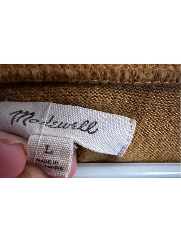 Madewell Puff-Sleeve Scoopneck Top in Mustard Yellow Prairie Preppy Coquette - Image 5