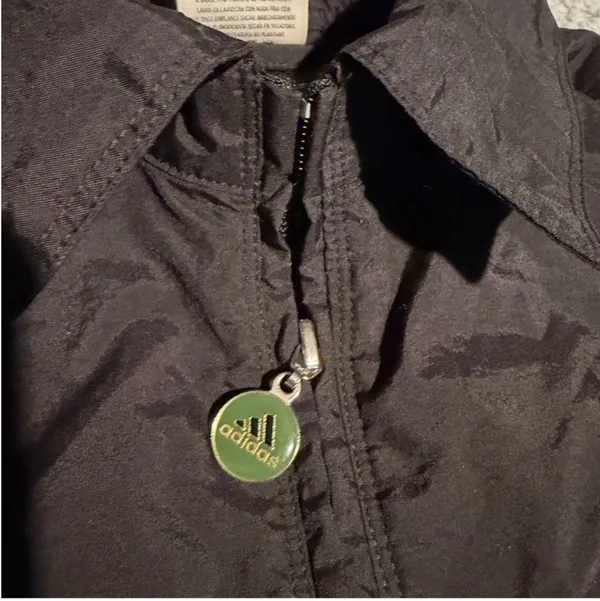 Vintage Y2K adidas Cropped Windbreaker Collarneck - Image 3