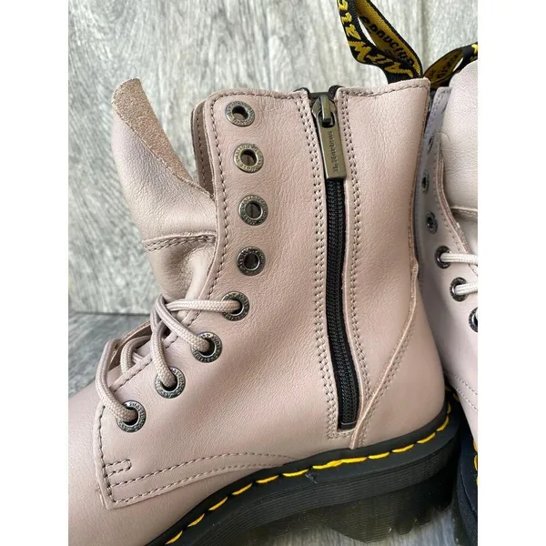 Dr. Martens Jadon 111 Platform Boots – Vintage Taupe Leather, Women’s Size 8 US - Image 2