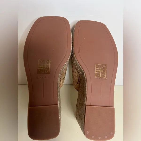 New without Box Elaria Natural Cork Platform Wedge Sandals Dolce Vita size 8.5 - Image 5