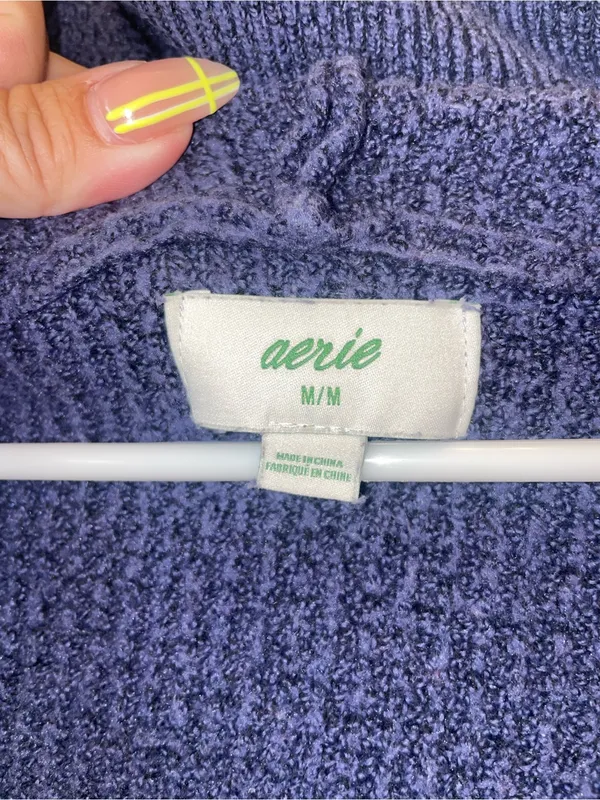 Aerie CozyUp Waffle Sweater Hoodie - Image 6