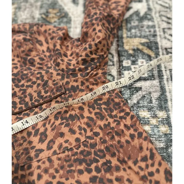 Aerie Leopard Print Button Up Shirt - Image 7