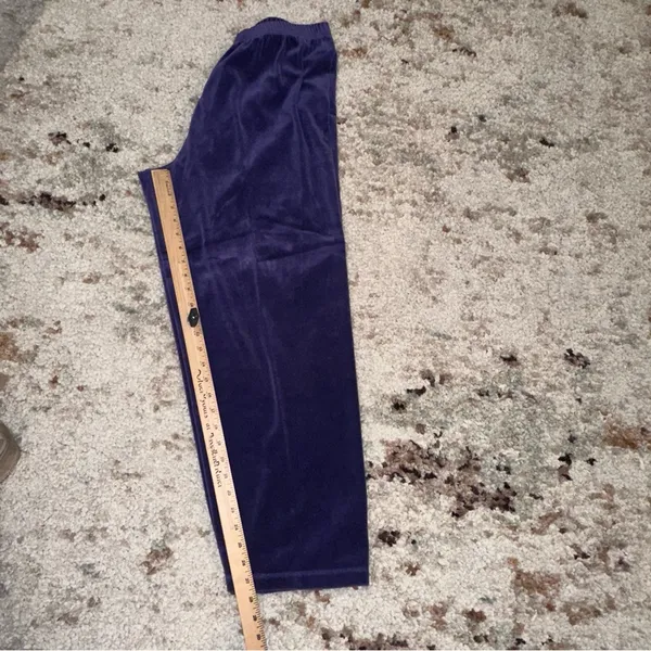 Velvet purple Jumpsuit with Jacket Size L - Image 9