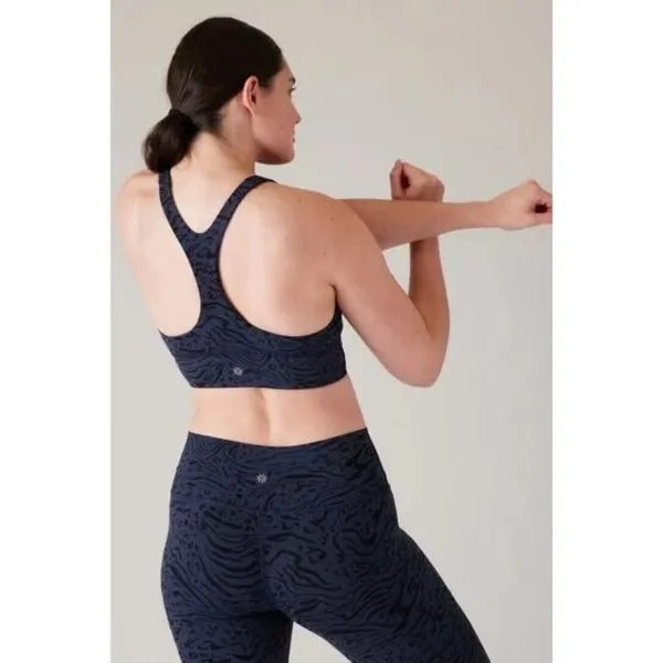 New Athleta S Transcend (Serenity) Plunge Sports Bra Small A-C Black - Image 6