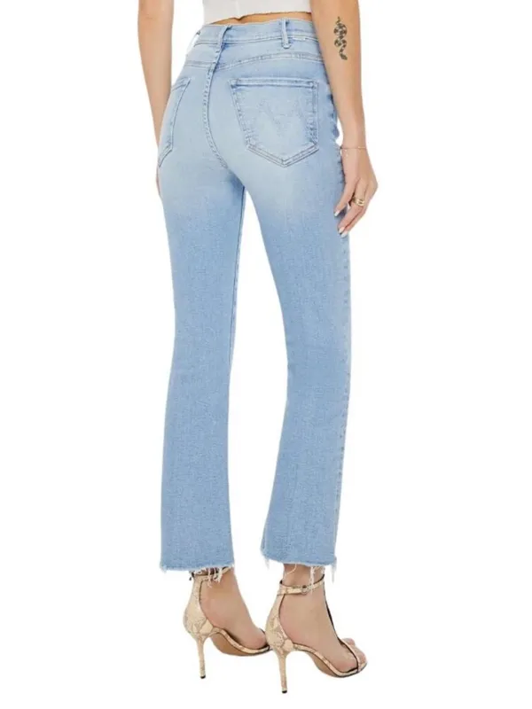 Mother Denim Women’s The Hustler Ankle Fray Cropped Jeans in Knock on Wood 26 - Image 7