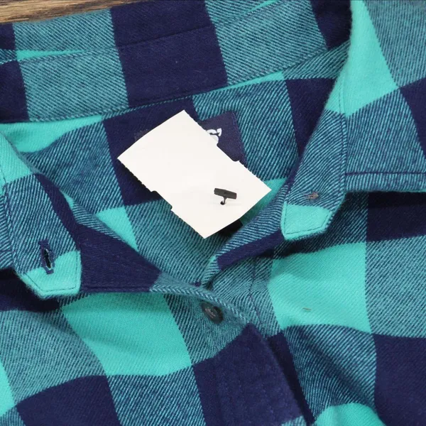 NWT Lands' End Fit Long Sleeve Shirt 519651 XS Green / Blue Buffalo Check - Image 3