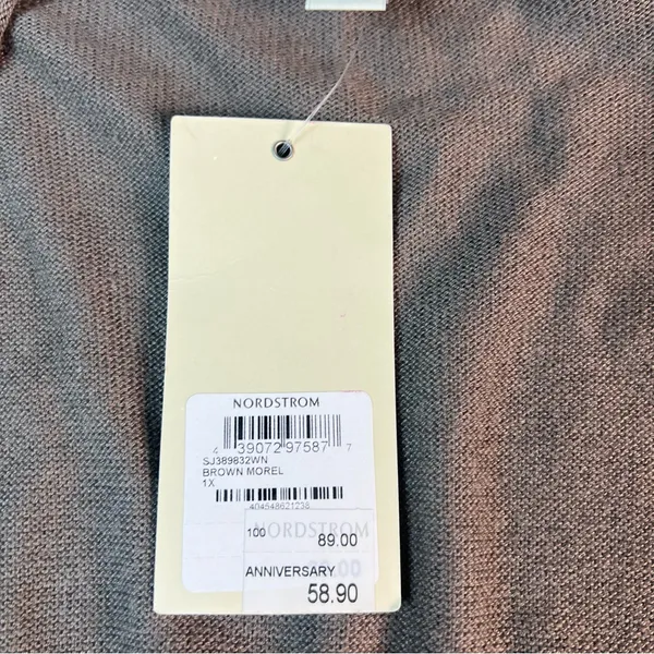 Sejour Nordstrom Open Front Midi Cardigan Sweater Plus Size 1X - Image 8