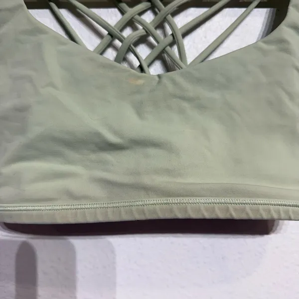 Lululemon Citra Lime Free To Be Serene Sports Bra Sz 8 - Image 6