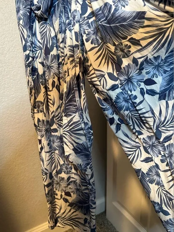 Ocean Drive Floral Slit Leg Strapless Jumpsuit - Image 3