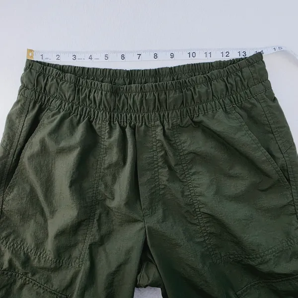 Old Navy Womens Olive Green Quick Dry Cargo Joggers Ankle Zip Pants Size Small - Image 8