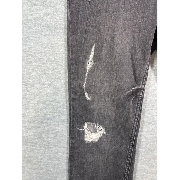 Free People Womens Jeans Sz 31 Gray Distressed Cropped Skinny Leg‎ - Image 7
