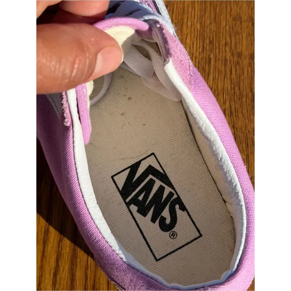Vans Old Skool Pink White Suede Canvas Sneakers Women’s 7.5 Skate Y2K - Image 5