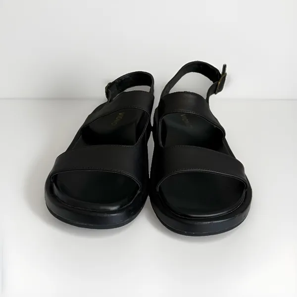 Vionic Madera Women's Size 8 Black Leather Slingback Platform Sandals - Image 6