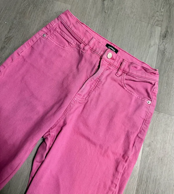 Express high rise straight ankle jeans - Image 5