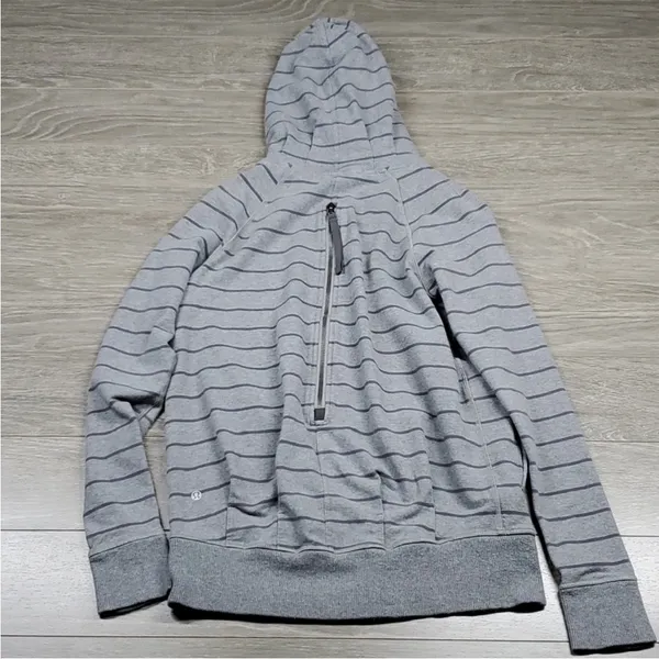 Lululemon striped full zip hoodie size 4 - Image 6