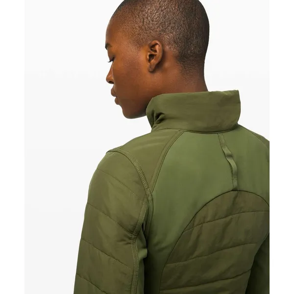 Sz 6 $228 Lululemon Another Mile Jacket Landscape Green No Hood - Image 3