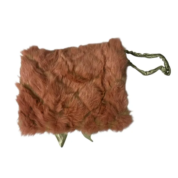 Wills River Co Faux Fur Bow Clutch Wristlet Bag Pink Green Coquette Size OS - Image 6