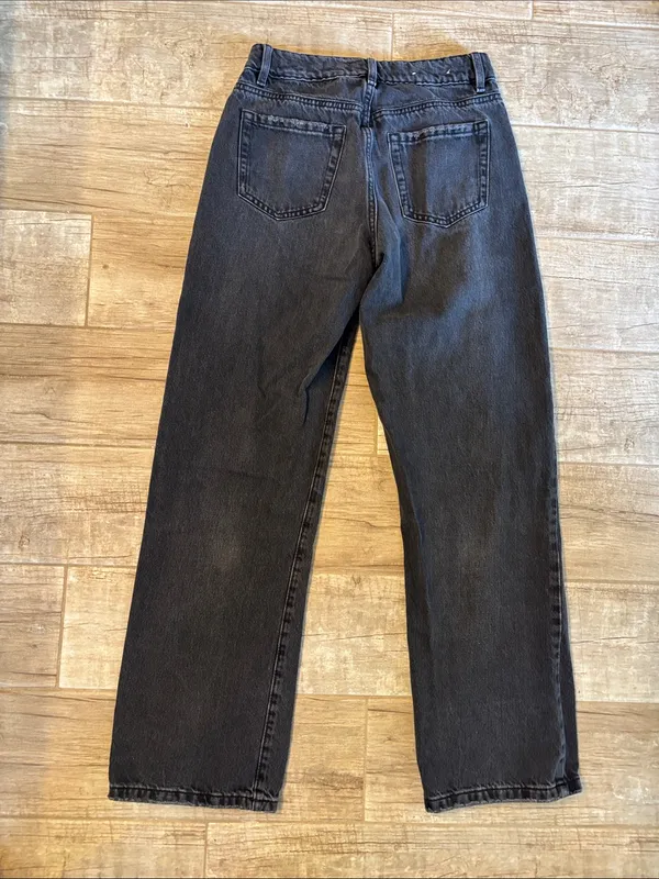 Garage Women's Black Slouchy Straight-Leg Barrel Jeans - Image 3