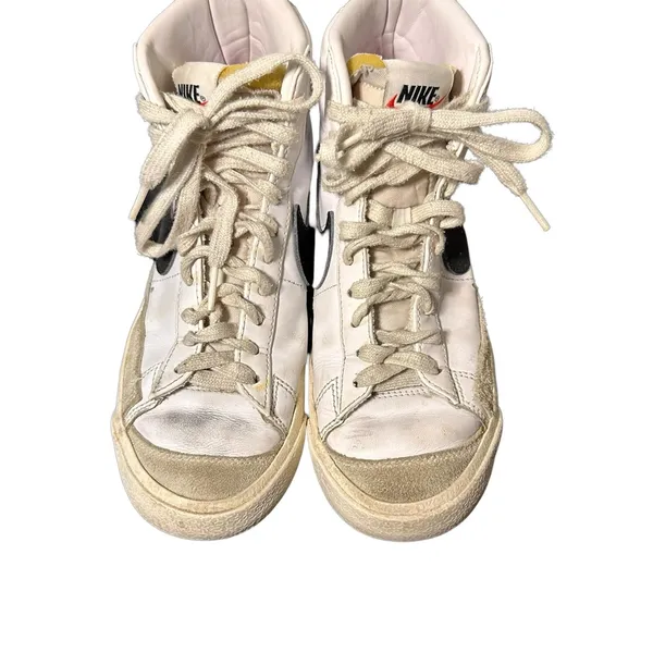 Nike Blazer Mid '77 Vintage Women’s Sneakers Size 6.5 White Black Shoes - Image 6