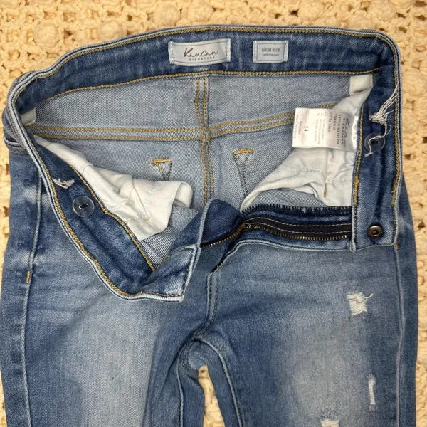 Kancan Women's Blue Distressed Jeans. #17 - Image 9