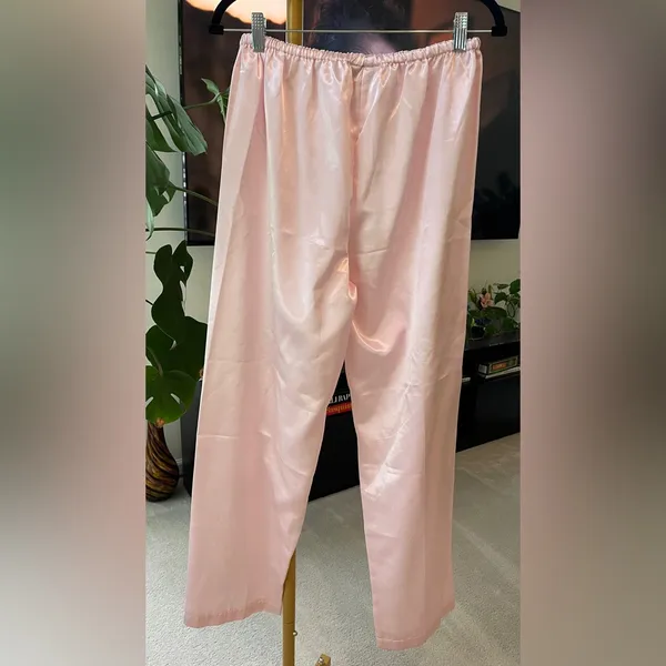 Victoria's Secret vintage Blush Satin pajama Pants - Image 2