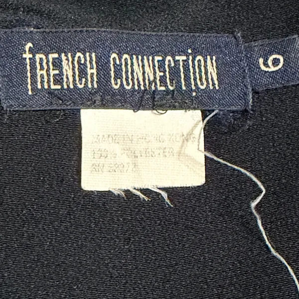 French Connection Womens Black Sleeveless Sheath Dress Size 6 Jewel Neck LBD - Image 5