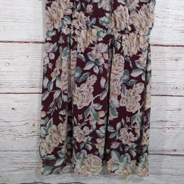 Sienna Sky Floral Midi Dress Sz L - Image 3
